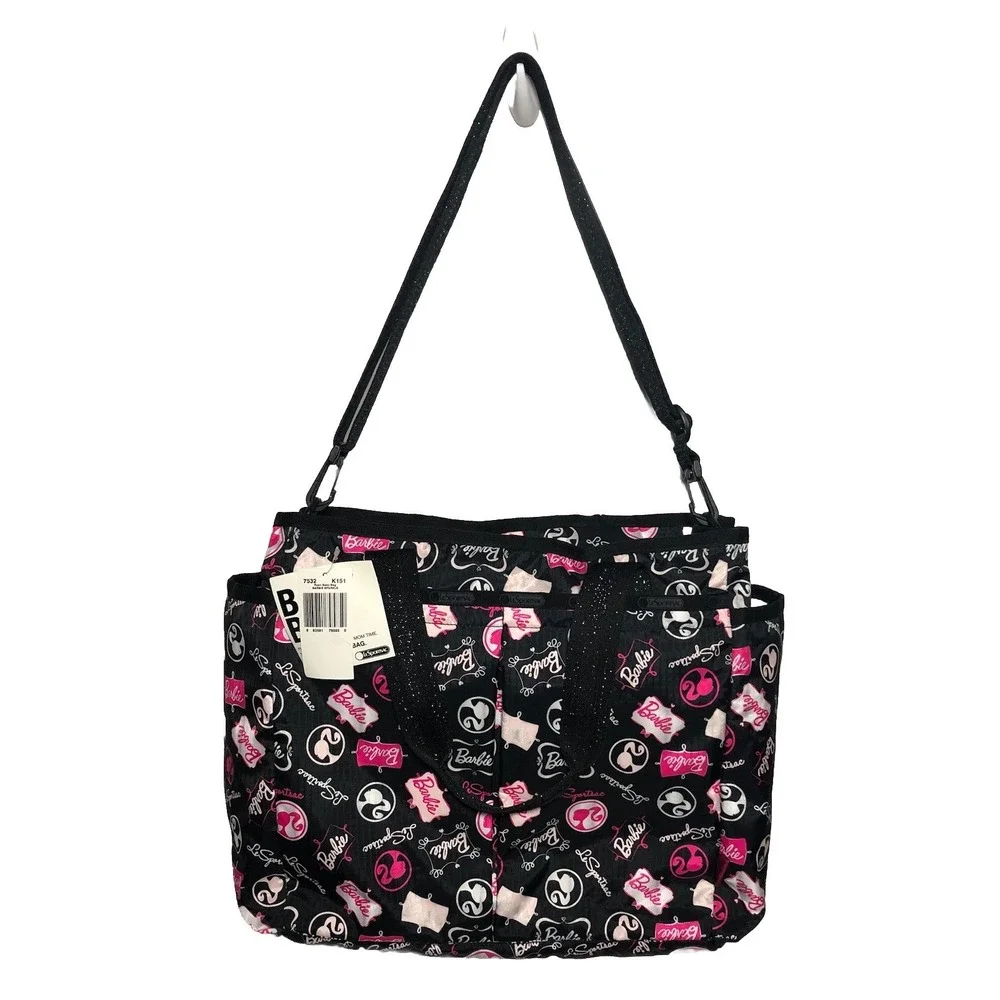 LeSportsac Barbie Sparkle Ryan Baby Bag Diaper Bag Changing‎ Pad 7532 K151 Black